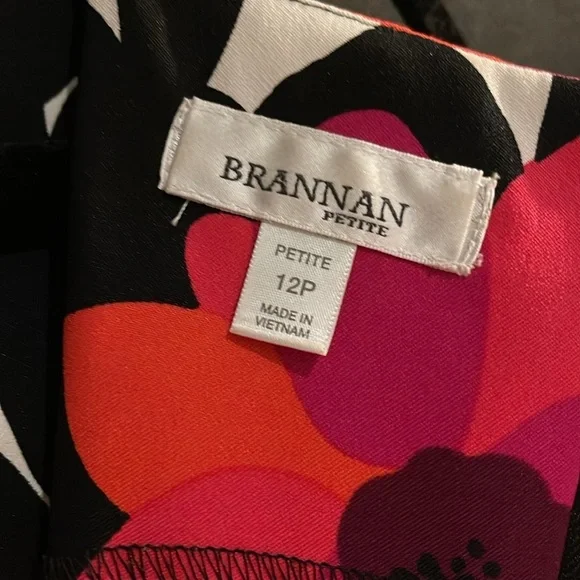 Brannan petite flower print dress size 12p women’s - Picture 7 of 8